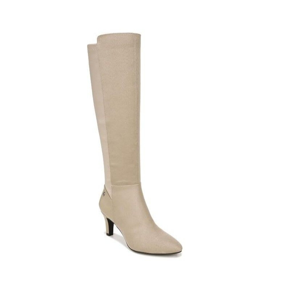 Life Stride Womens 9.5 M WC Dover Beige Gracie High Heel Riding Boots DISPLAYOZ0